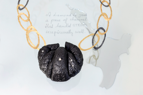 a diamondis just a piece of charcoal that handled stress exceptionally well