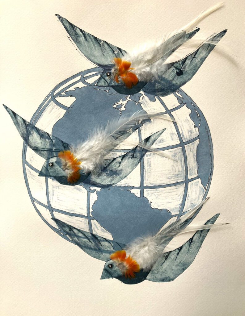 The Learning Connexion Art Programme Creative Art School Printmaking Classes student Joanne Sim